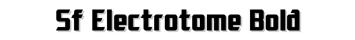 SF Electrotome Bold font